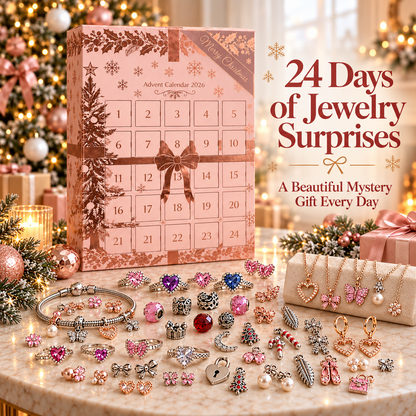 🎀 24-Day Jewelry Advent Calendar – Daily Mystery Charms & Holiday Surprises ✨🎄 10