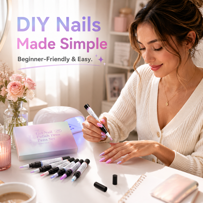 ⏳ FLASH SALE - 50% OFF TODAY 💅 5-in-1 Gel Nail Polish Pen – Salon-Style Shimmer Manicure at Home