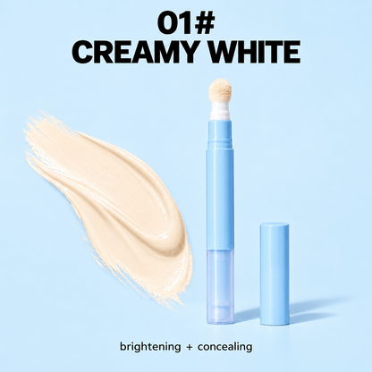 Hydrating Cream Concealer Pen – Sponge Applicator, Matte Finish, Brightening ✨
