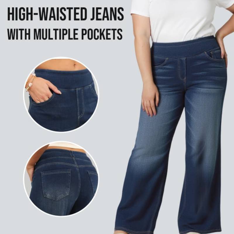 🔥Last Day 60% OFF🔥Women's High-Waisted Washed Baggy Wide