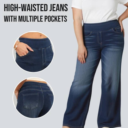 🔥Last Day 60% OFF🔥Women's High-Waisted Washed Baggy Wide