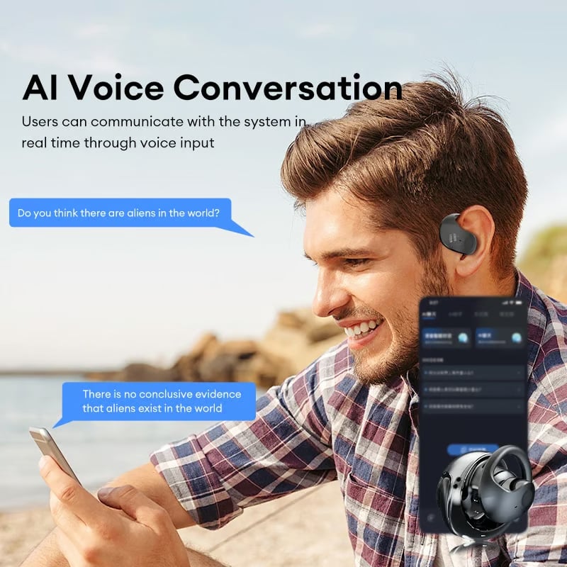 ⏰AI Translation Wireless OWS Bluetooth5.4 Earphones (Fit iOS & Android)