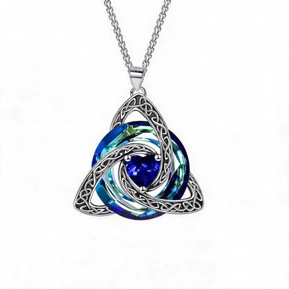 🔥last Day 50% Off - ✝️birthstone Celtic Trinity Knot Necklace ✨