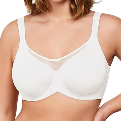 💐Women's Elegant Sheer Full Coverage Minimizer Bra ✨ Plus Size for Large Busts | No Digging, No Spillage & Ultra Comfy