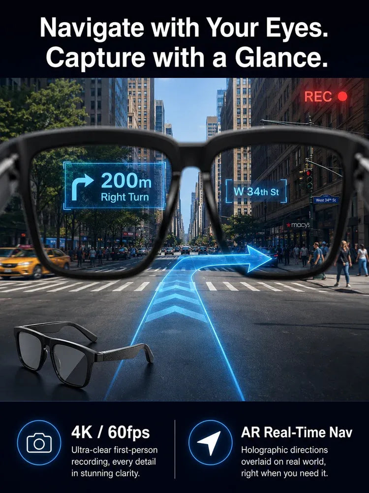 Ai-smarta Bluetooth-glasögon🕶️