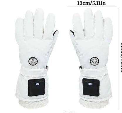 🔥 Rechargeable Heated Gloves – 3 Heat Settings, Waterproof Touchscreen Winter Gloves