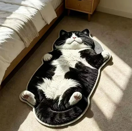 Chubby Tabby Cat Shaped Rug 🐱🤎