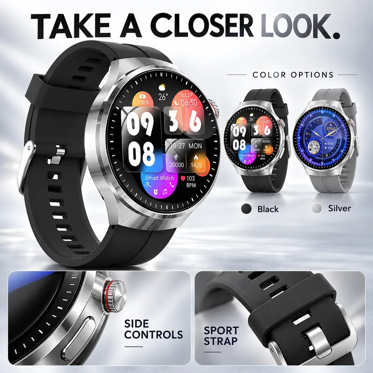 Flagship Smartwatch – Heart Rate, Activity & Bluetooth Calling 7
