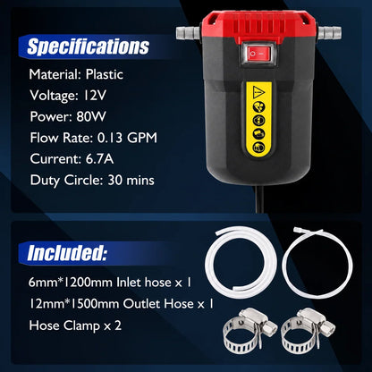 12V 80W Oil Extractor Pump