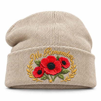 Poppy Embroidered Remembrance Beanie – product view 10