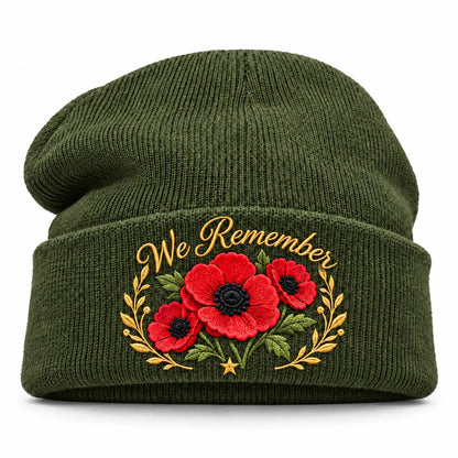 Poppy Embroidered Remembrance Beanie – product view 11