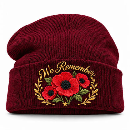 Poppy Embroidered Remembrance Beanie – product view 12