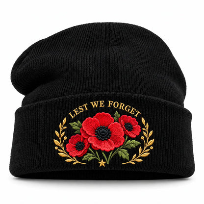 Poppy Embroidered Remembrance Beanie – product view 20