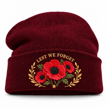 Poppy Embroidered Remembrance Beanie – product view 16