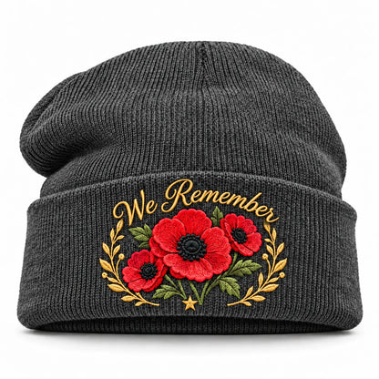 Poppy Embroidered Remembrance Beanie – product view 13