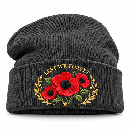 Poppy Embroidered Remembrance Beanie – product view 18