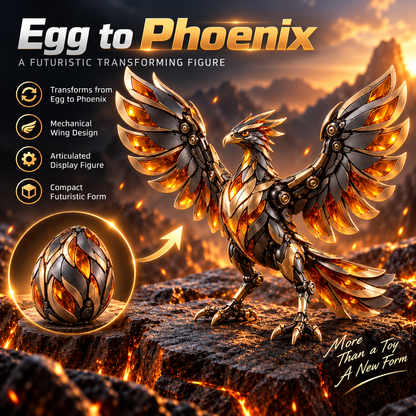 Black & Gold Phoenix Transforming Egg