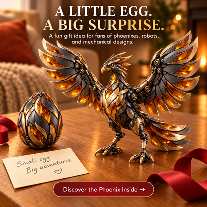 Black & Gold Phoenix Transforming Egg