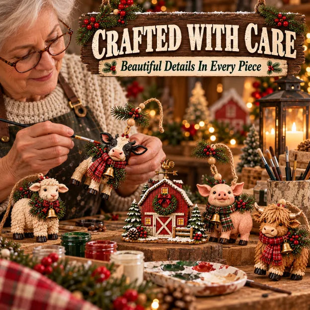 Christmas Farm Friends Hanging Mantel Garland – product view 5