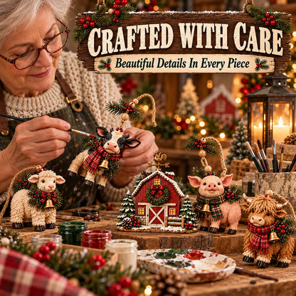 Christmas Farm Friends Hanging Mantel Garland – product view 1
