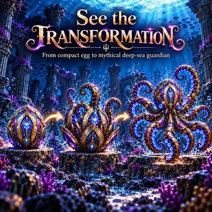 Mechanical Kraken Transforming Egg – Deep-Sea Figure – view 3
