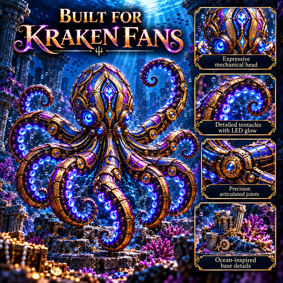 Mechanical Kraken Transforming Egg – Deep-Sea Figure – view 5