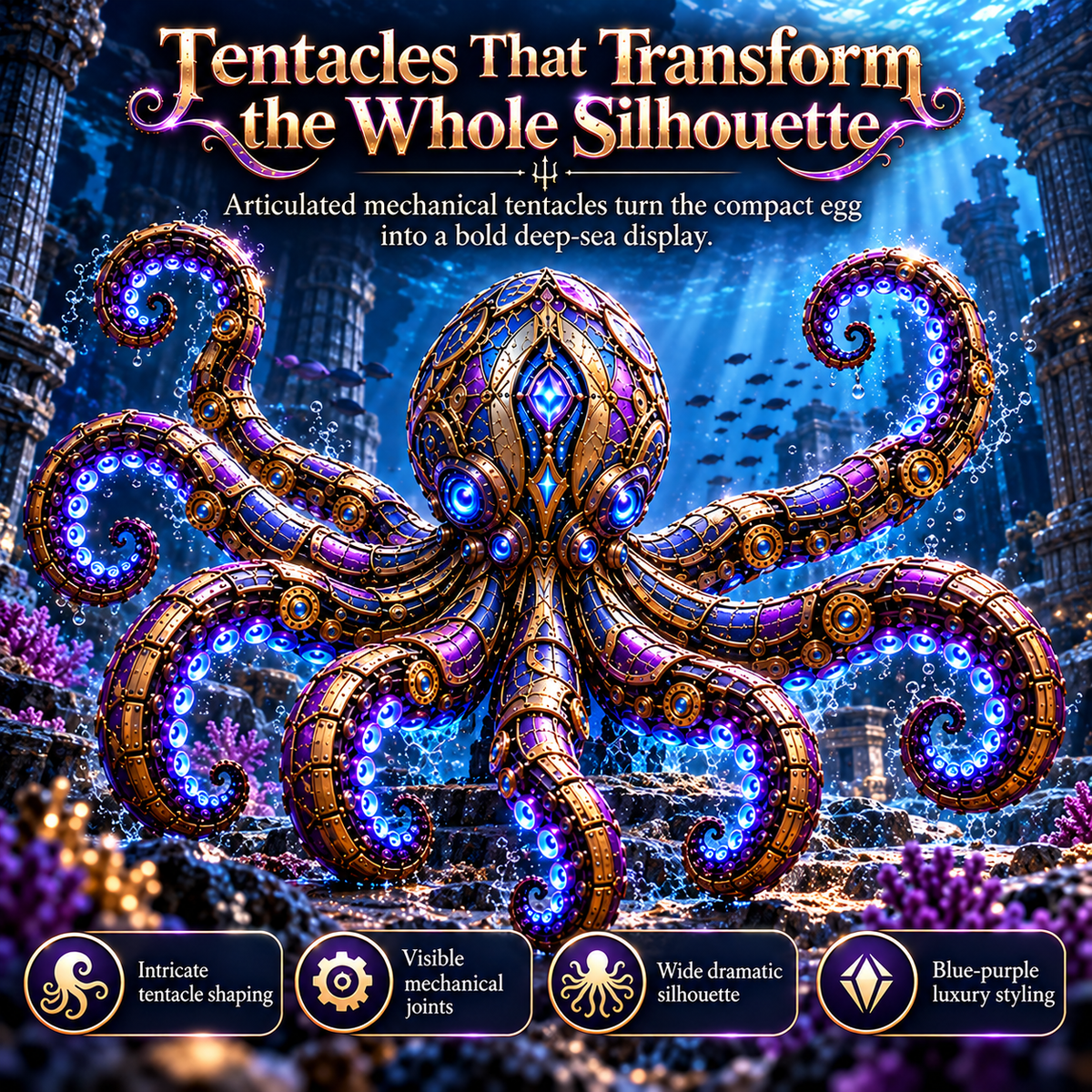 Mechanical Kraken Transforming Egg – Deep-Sea Figure – view 7