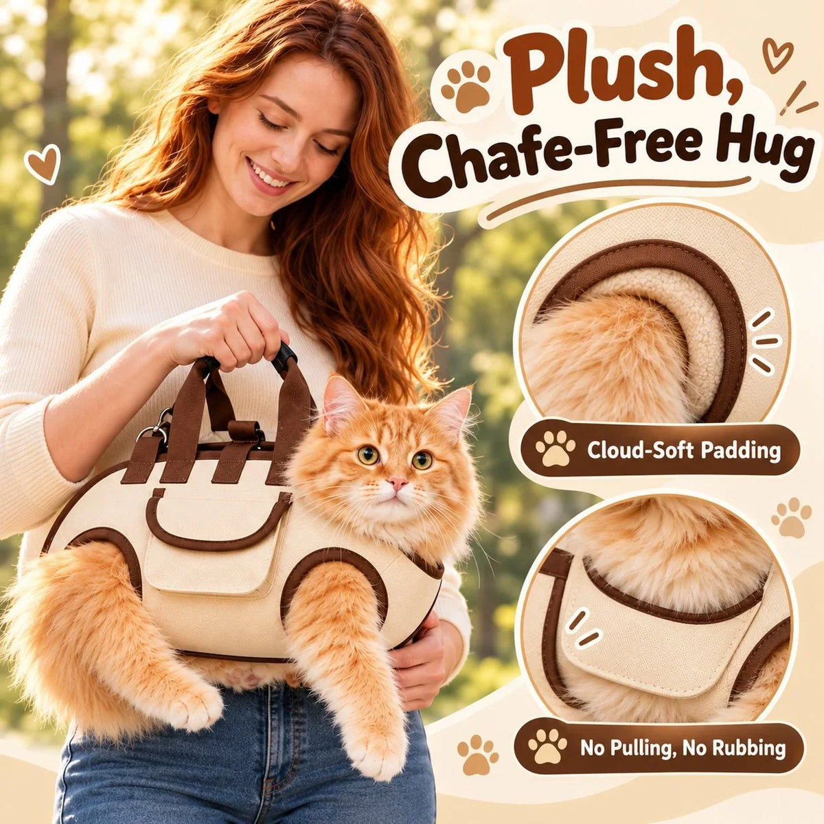 Hands-Free Pet Sling & Harness Carrier – product view 1