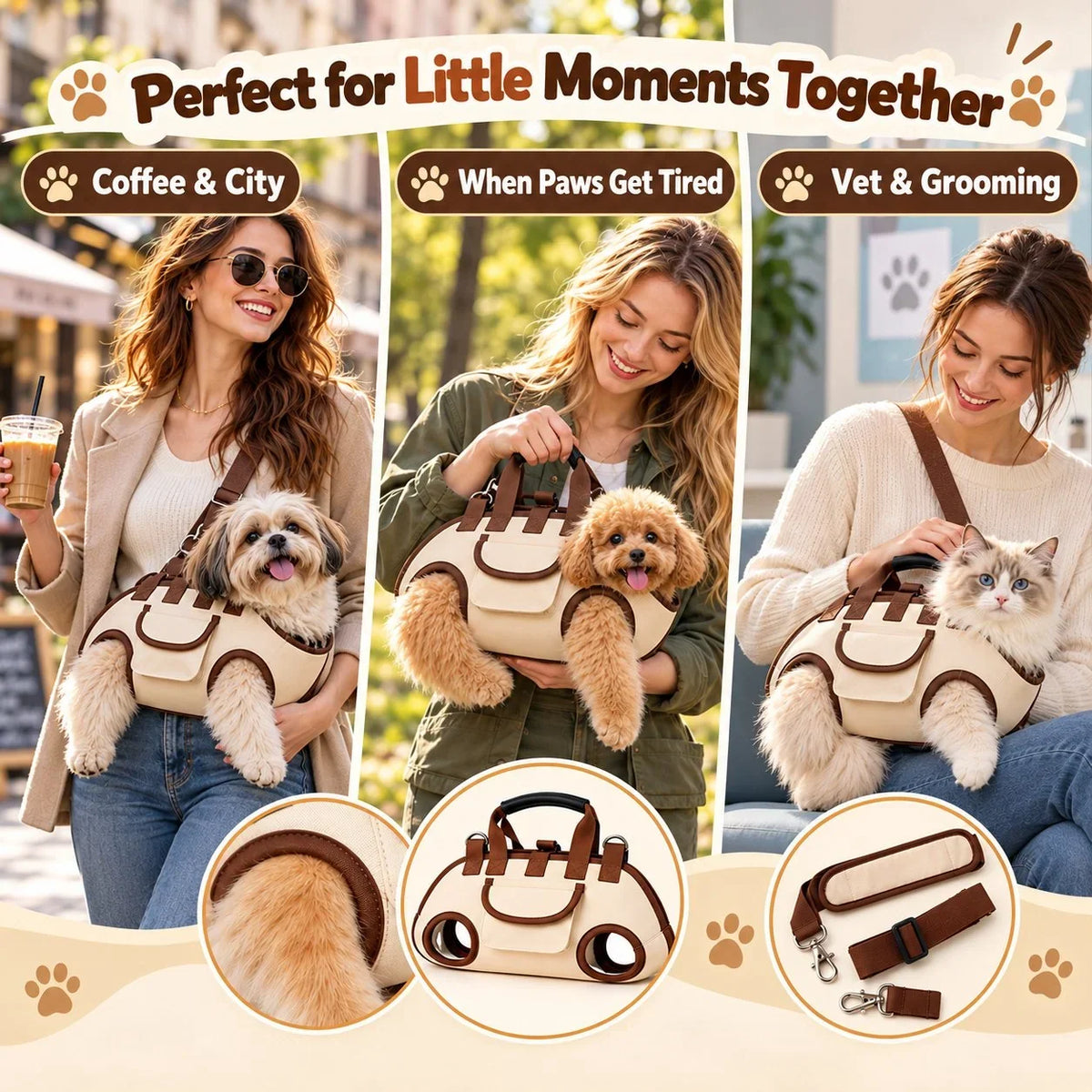 Hands-Free Pet Sling & Harness Carrier – product view 9