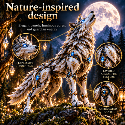 Mechanical Wolf Transforming Egg – Forest Guardian Figure – view 6