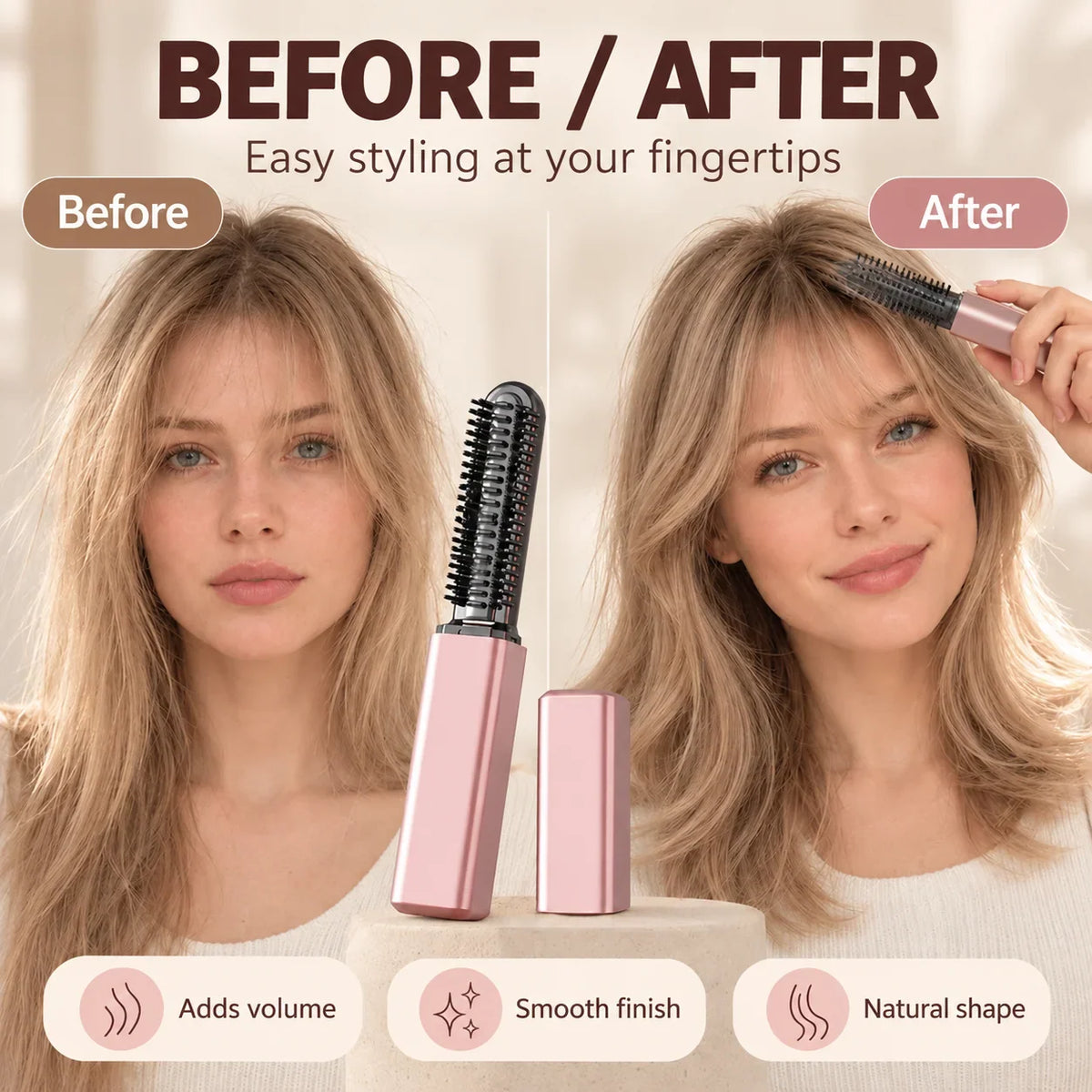 Compact Cordless Hot Comb – Bangs & Touch-Up Styling – product view 6