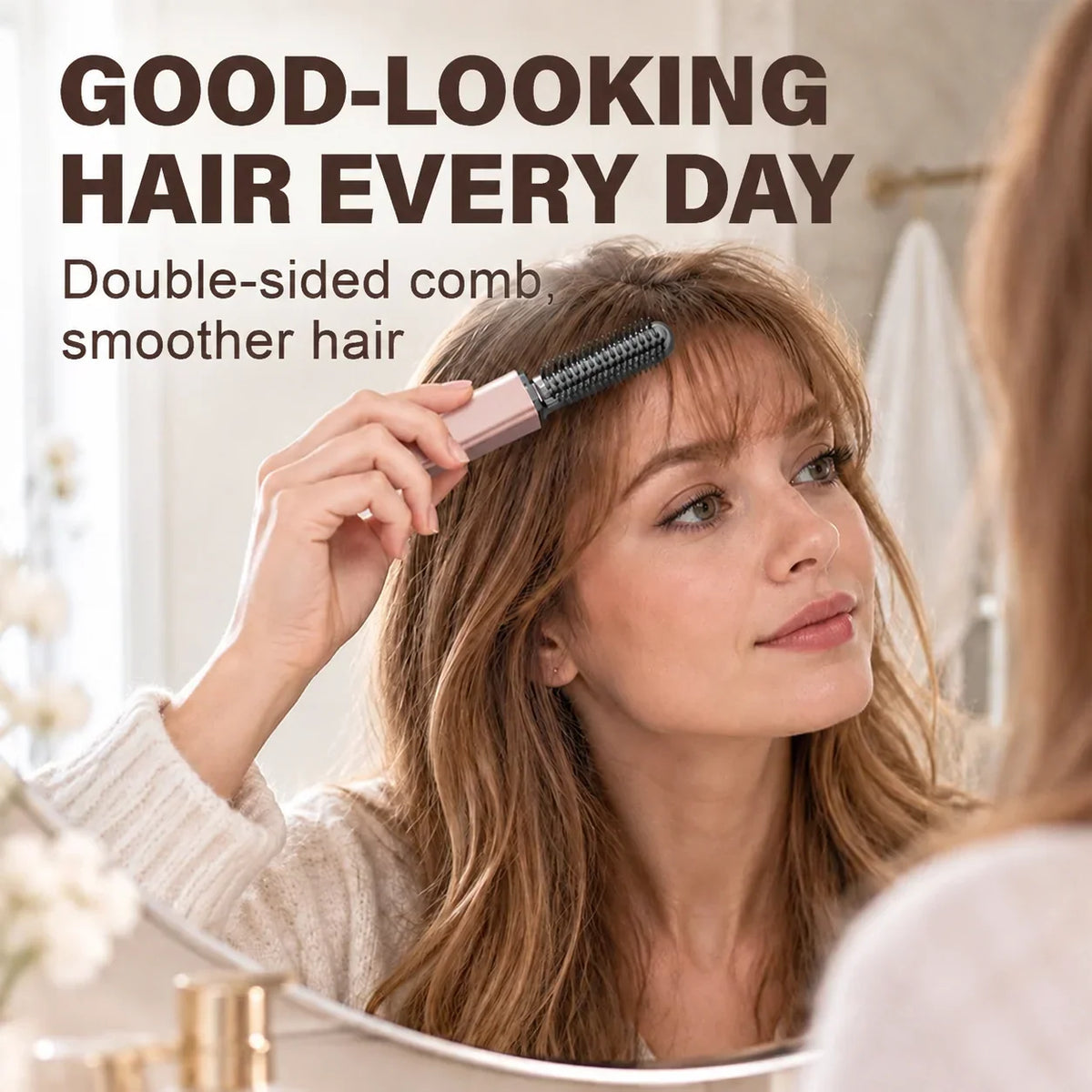 Compact Cordless Hot Comb – Bangs & Touch-Up Styling – product view 3