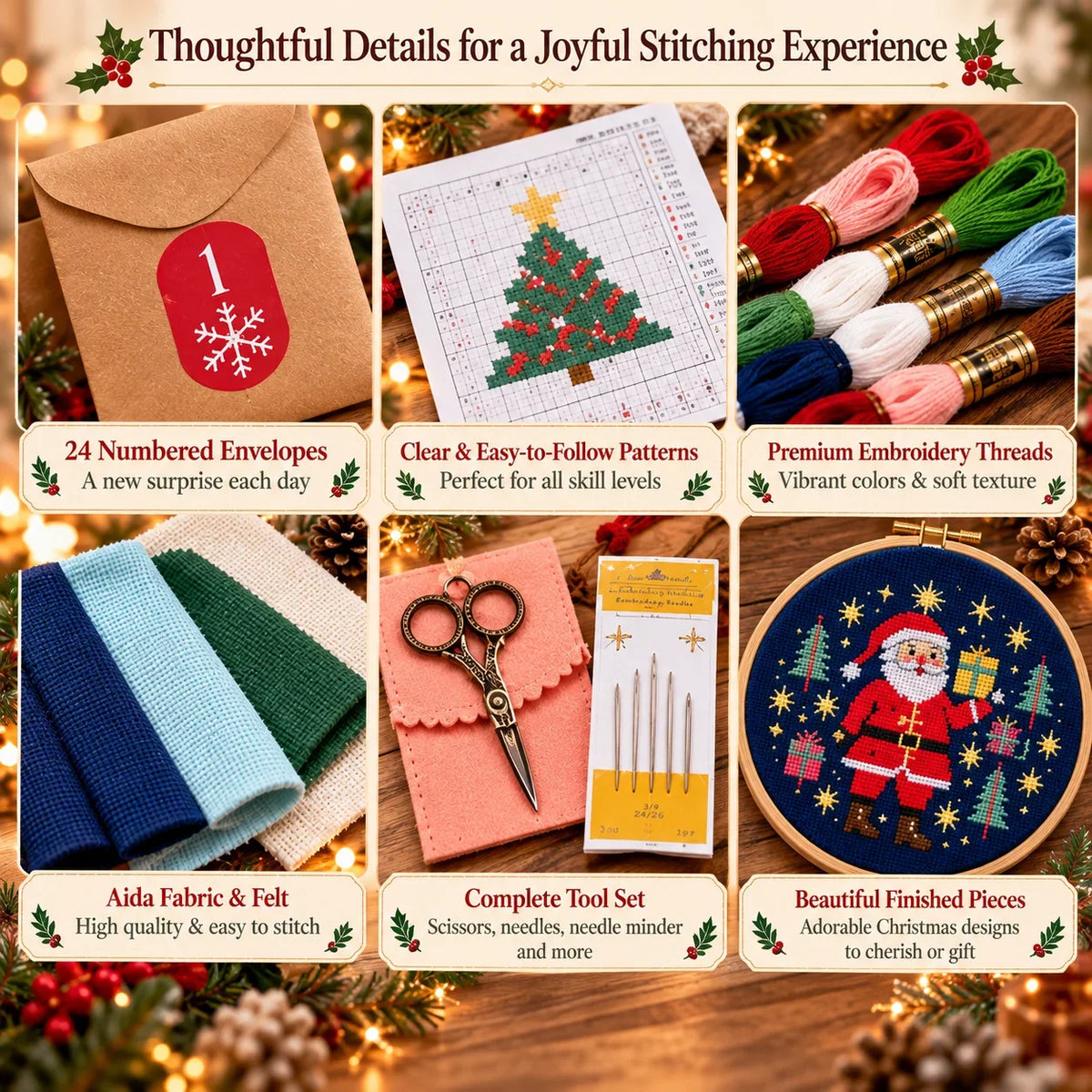 24-Day Christmas Cross-Stitch Advent Calendar – product view 2