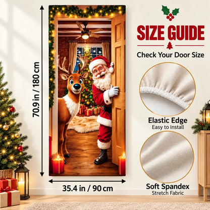 🔥Last Day Promotion 60% OFF💥2026 Christmas Front Door Decoration Cover