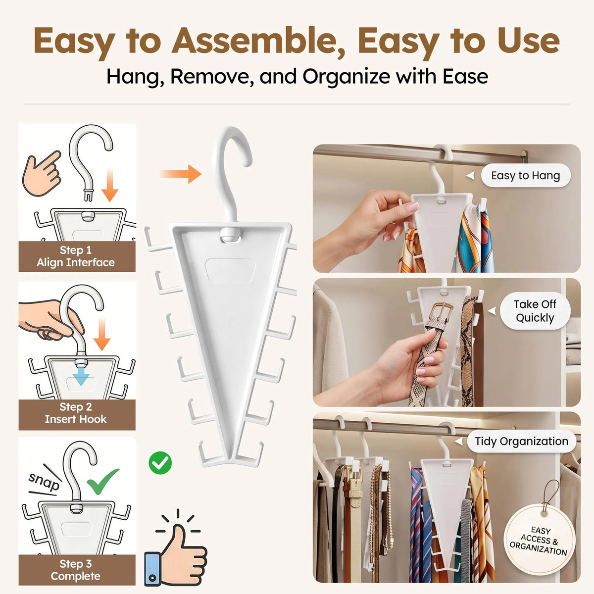 ⏰LAST DAY 50% OFF - V-Shaped Double-Sided Closet Organizer Hanger