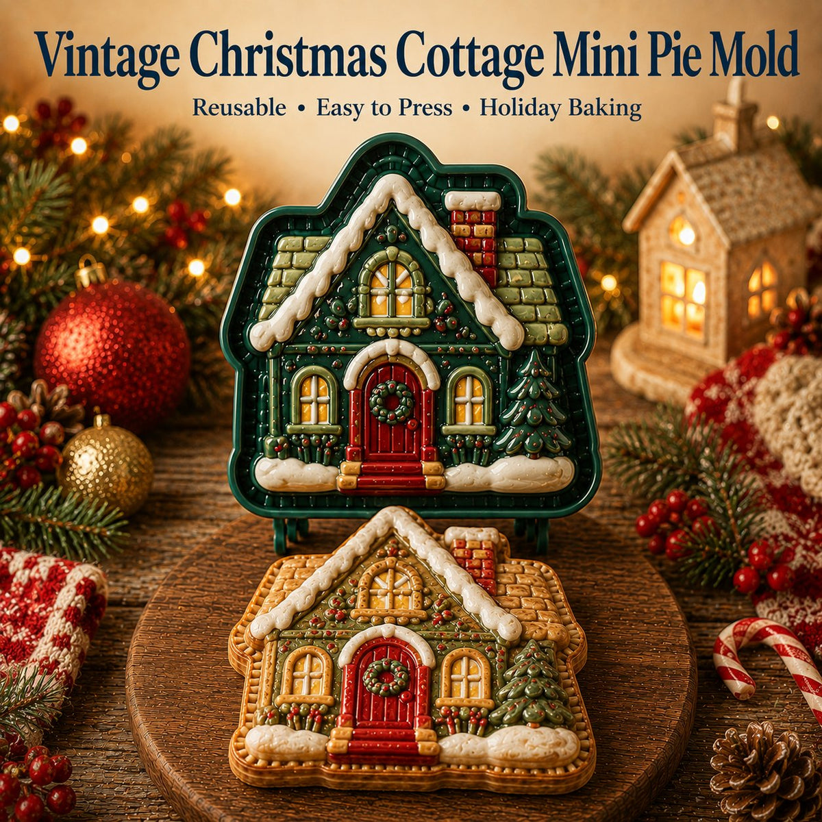 🎄16pcs-Design Christmas Mini Pie Mold Collection🥧