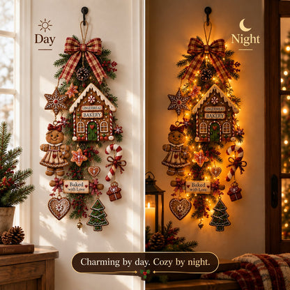 🎄 Gingerbread House Christmas Light Decoration