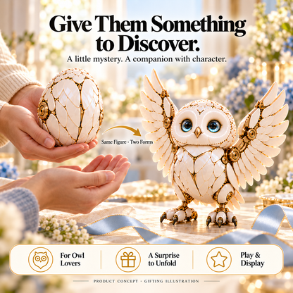 Mechanical Owl Transforming Egg – Two-Form Display Figure – view 6