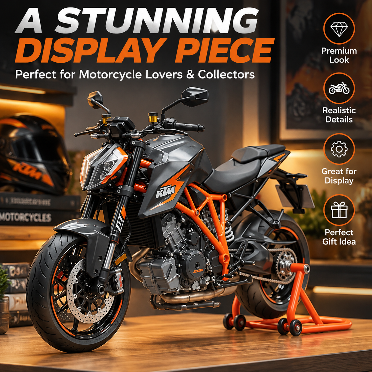 1:6 Motorcycle Model Assembly Kit – product view 5