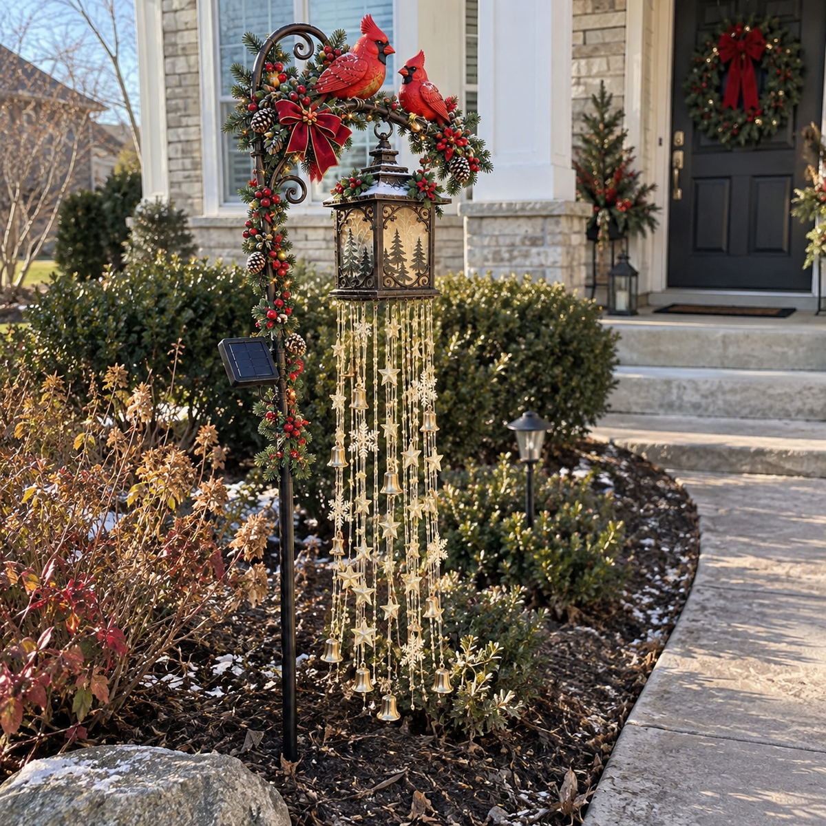 Christmas Starlight Cascade Garden Decorations – 5 Festive Designs
