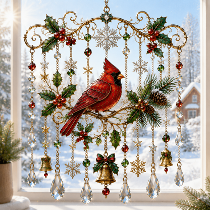 🔥Last Day 77% OFF - Handmade Christmas Stained  Window Hanging