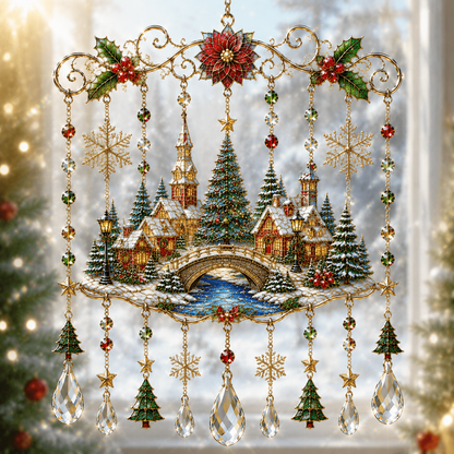 🔥Last Day 77% OFF - Handmade Christmas Stained  Window Hanging