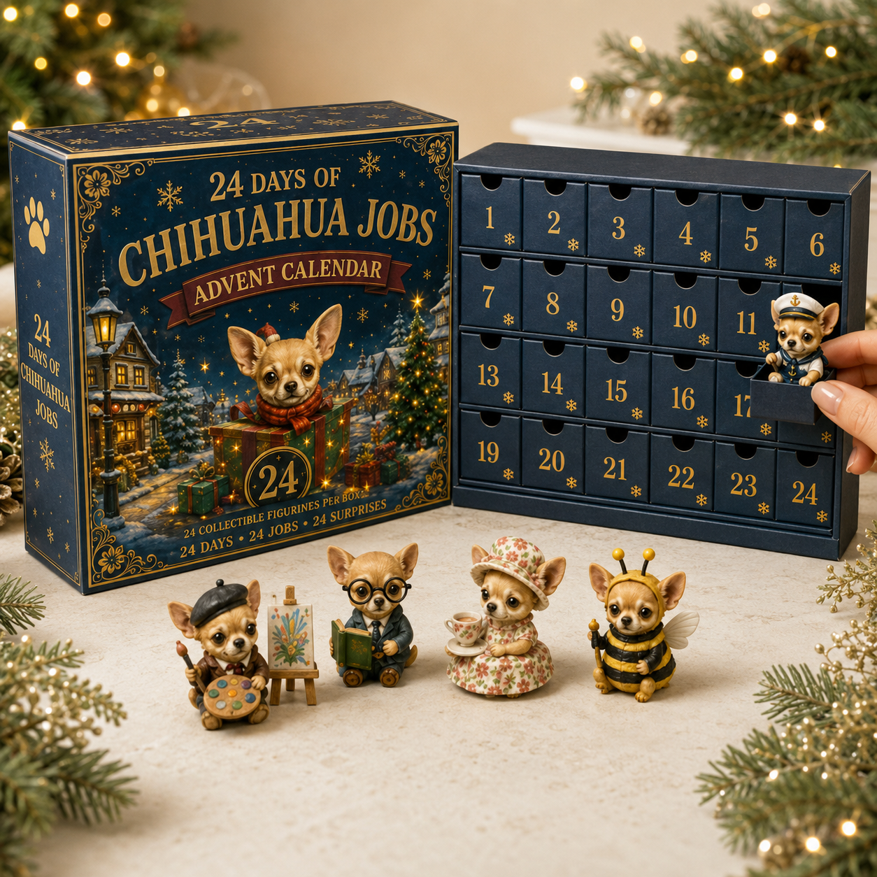 Chihuahua Jobs Advent Calendar 2026 – 24 Days of Unique Chihuahua Miniature Collectibles