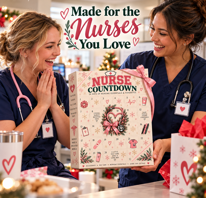 ❤️ 24-Day Advent Calendar – Heartfelt Holiday Countdown Gift for Nurses
