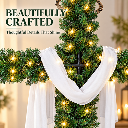 🔥 SPECIAL OFFER |🙏 Lighted Christmas Cross – Meaningful Holiday Home Decor