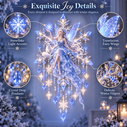 Ice Snow Elf Starfall Wall Light