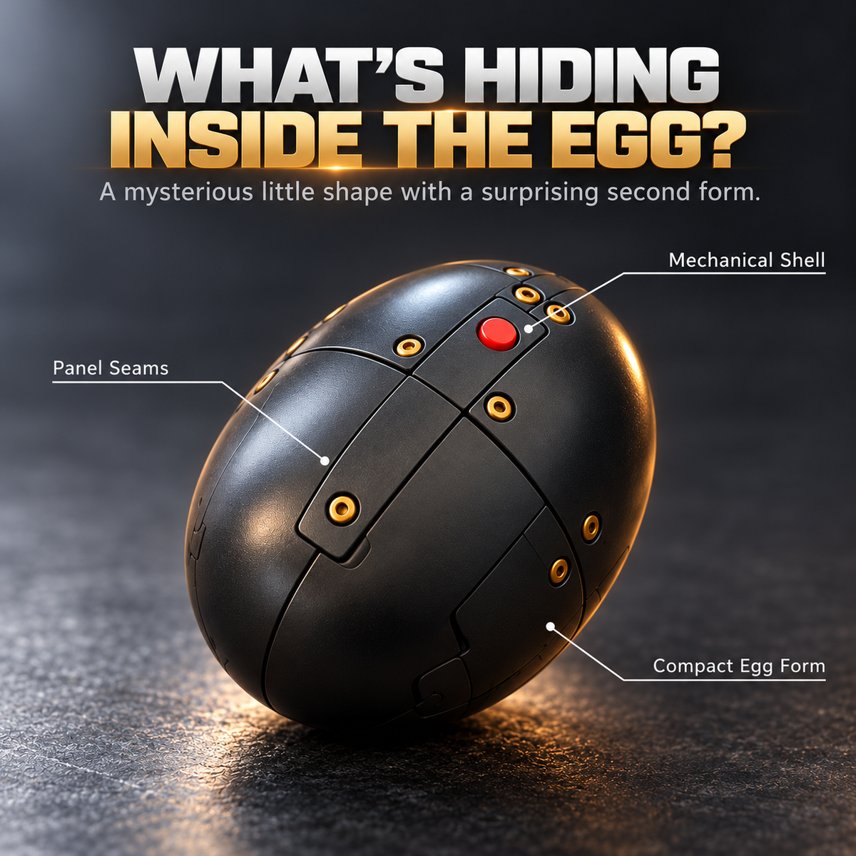 Mechanical Raptor Transforming Egg – Dinosaur Figure – view 2