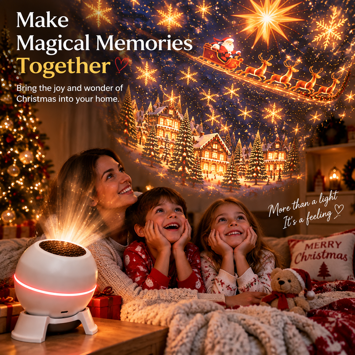 Magical Christmas Projection Night Light