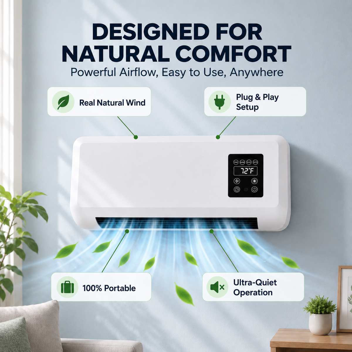🔥Limited Discount🔥Ductless Portable Air Conditioners No Windows Needed