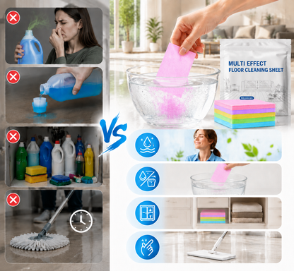 Powerful Floor Cleaning Without The Heavy Bottles♻️60-Pieces